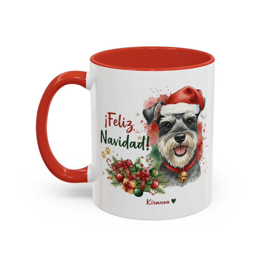 Taza Navideña Schnauzer Miniatura | ¡Feliz Navidad!