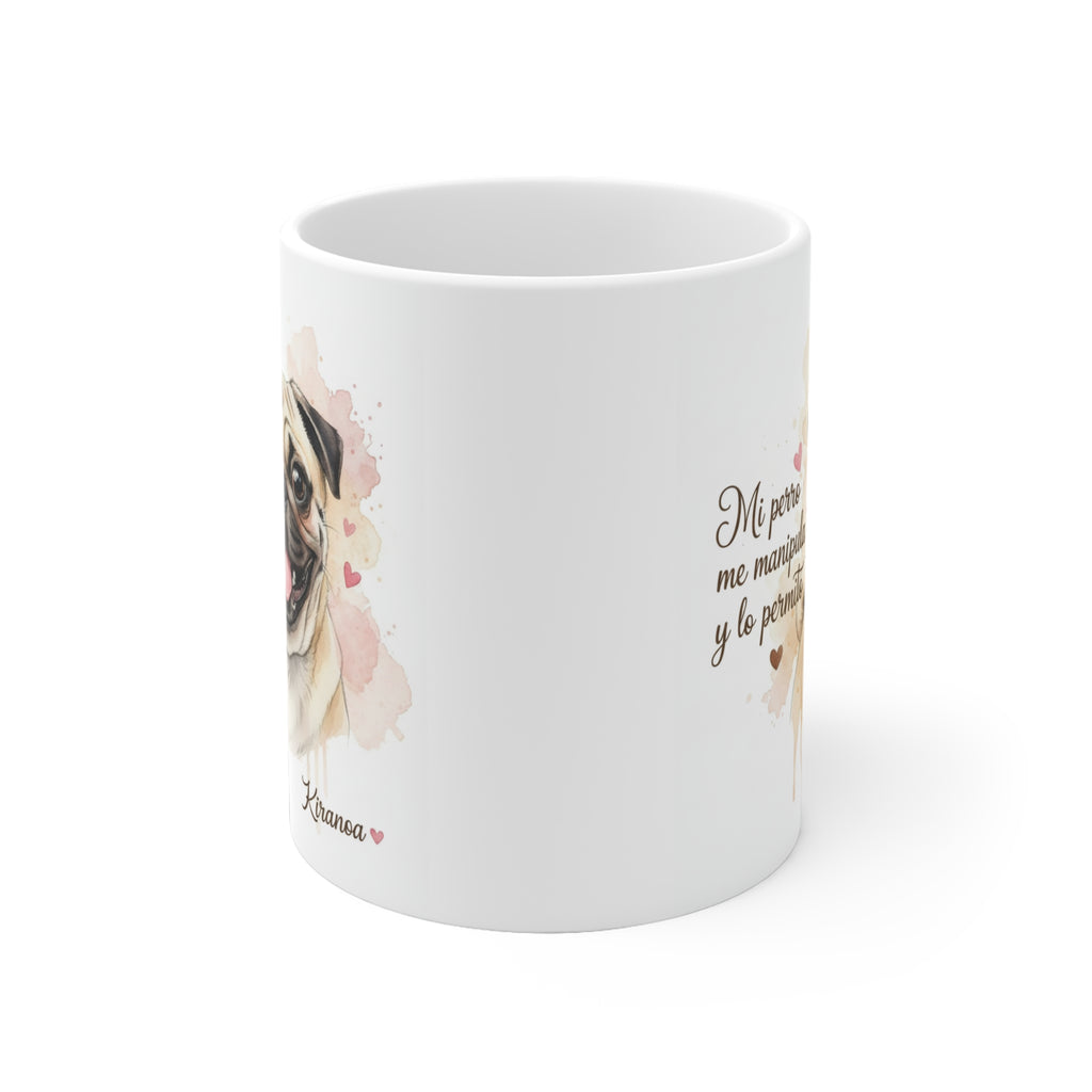 Taza Carlino vista lateral — cerámica 325 ml — Kiranoa
