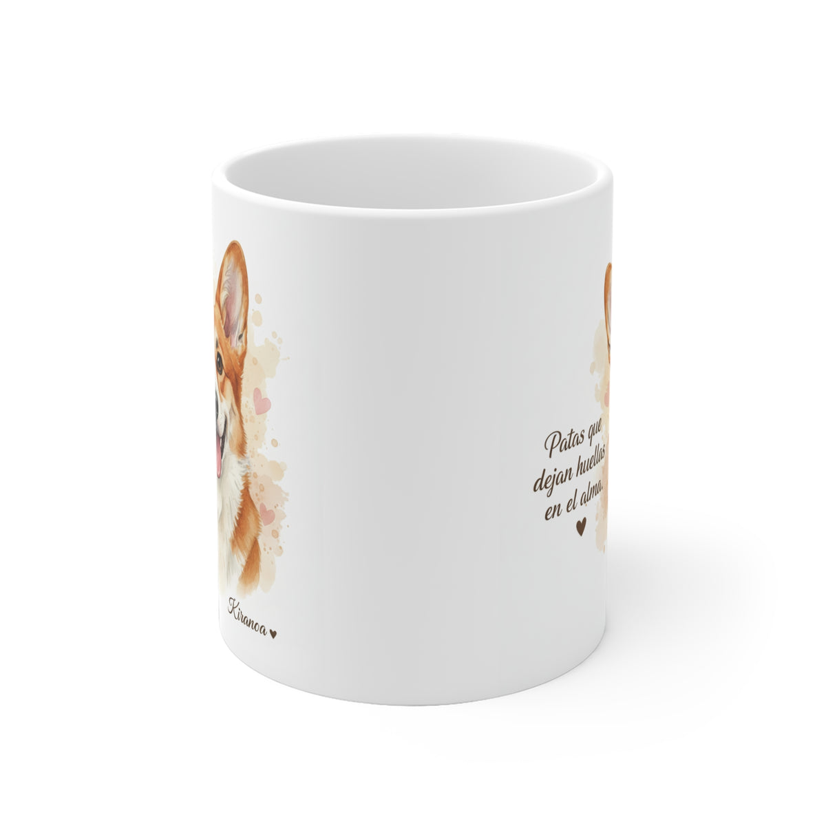Taza cerámica Corgi 325 ml – vista lateral