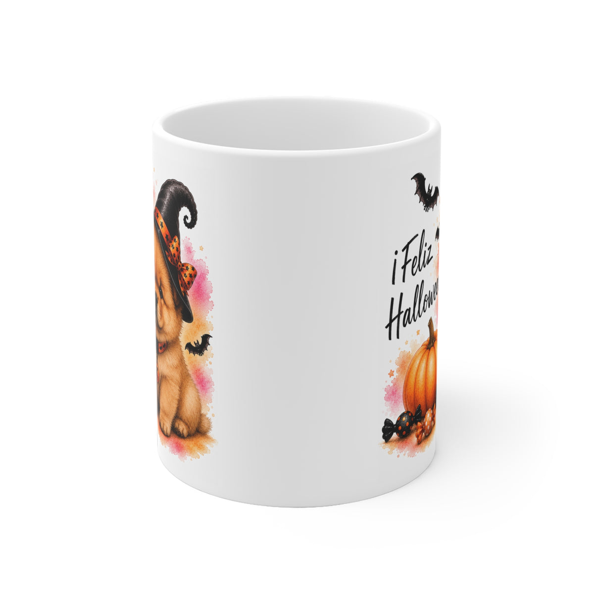 Taza cerámica Chow Chow 325 ml edición Halloween – vista lateral