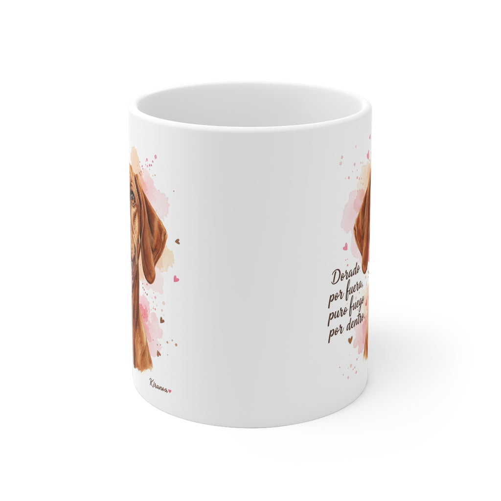 Taza Vizsla | Dorado por fuera puro fuego por dentro