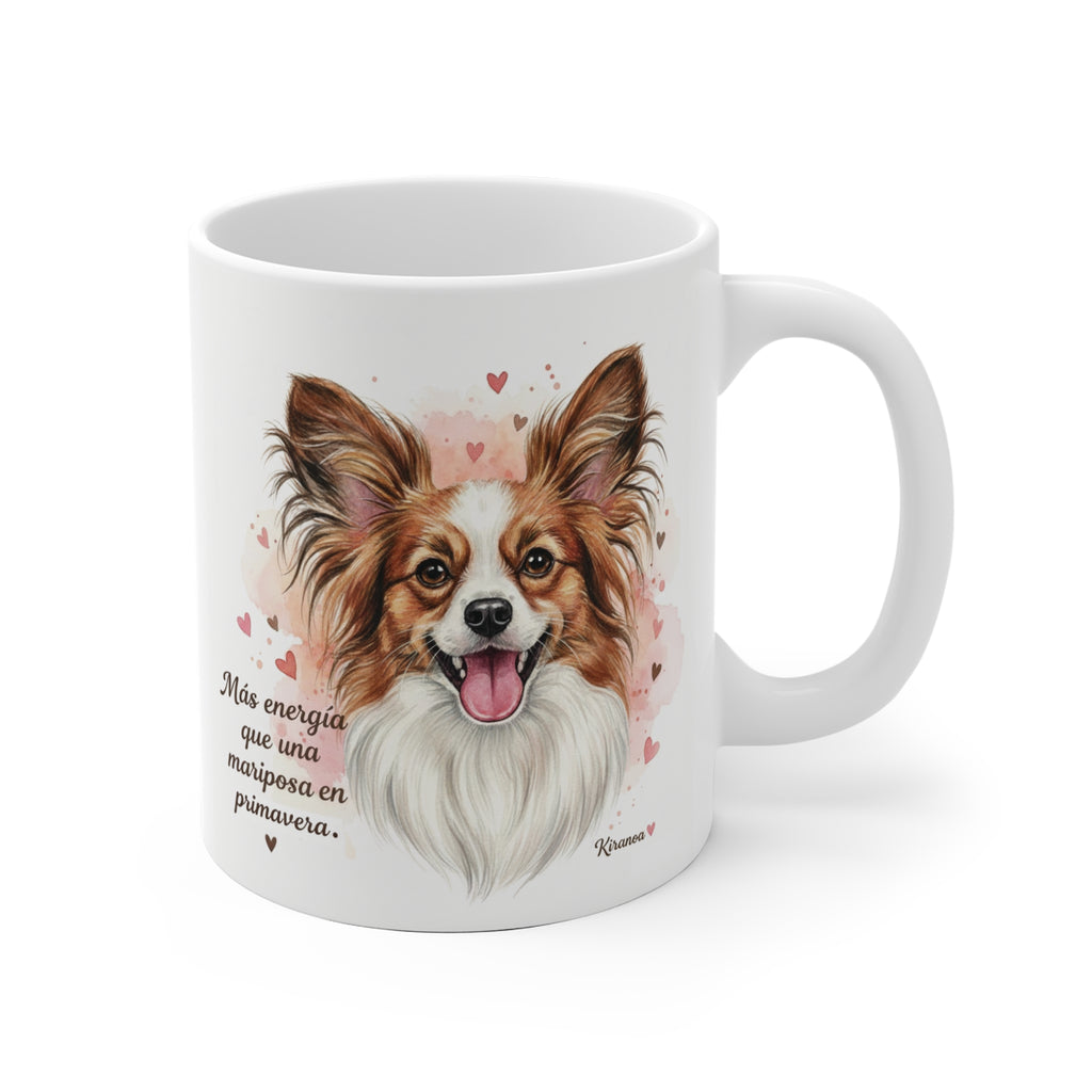Taza Papillón Spaniel | Más energía que una mariposa en Primavera