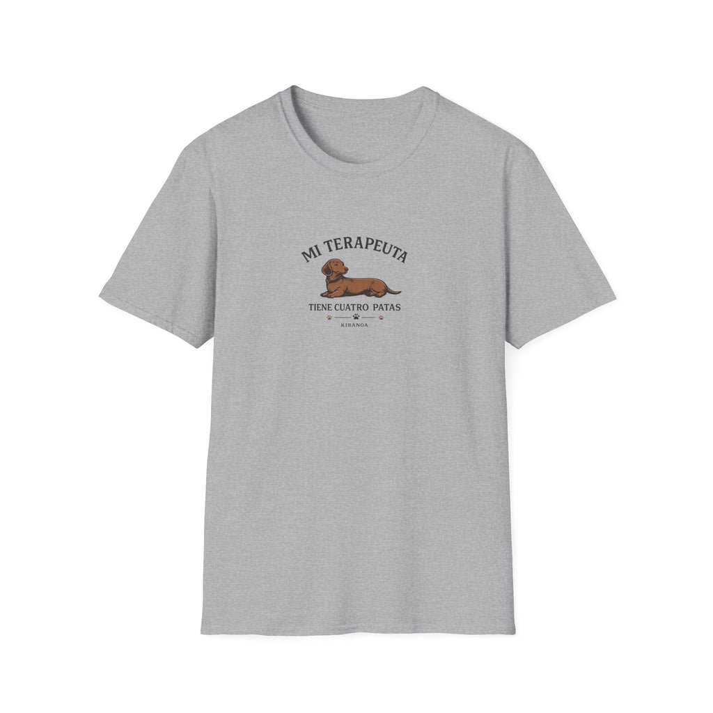 Camiseta perro salchicha - Mi terapeuta tiene cuatro patas