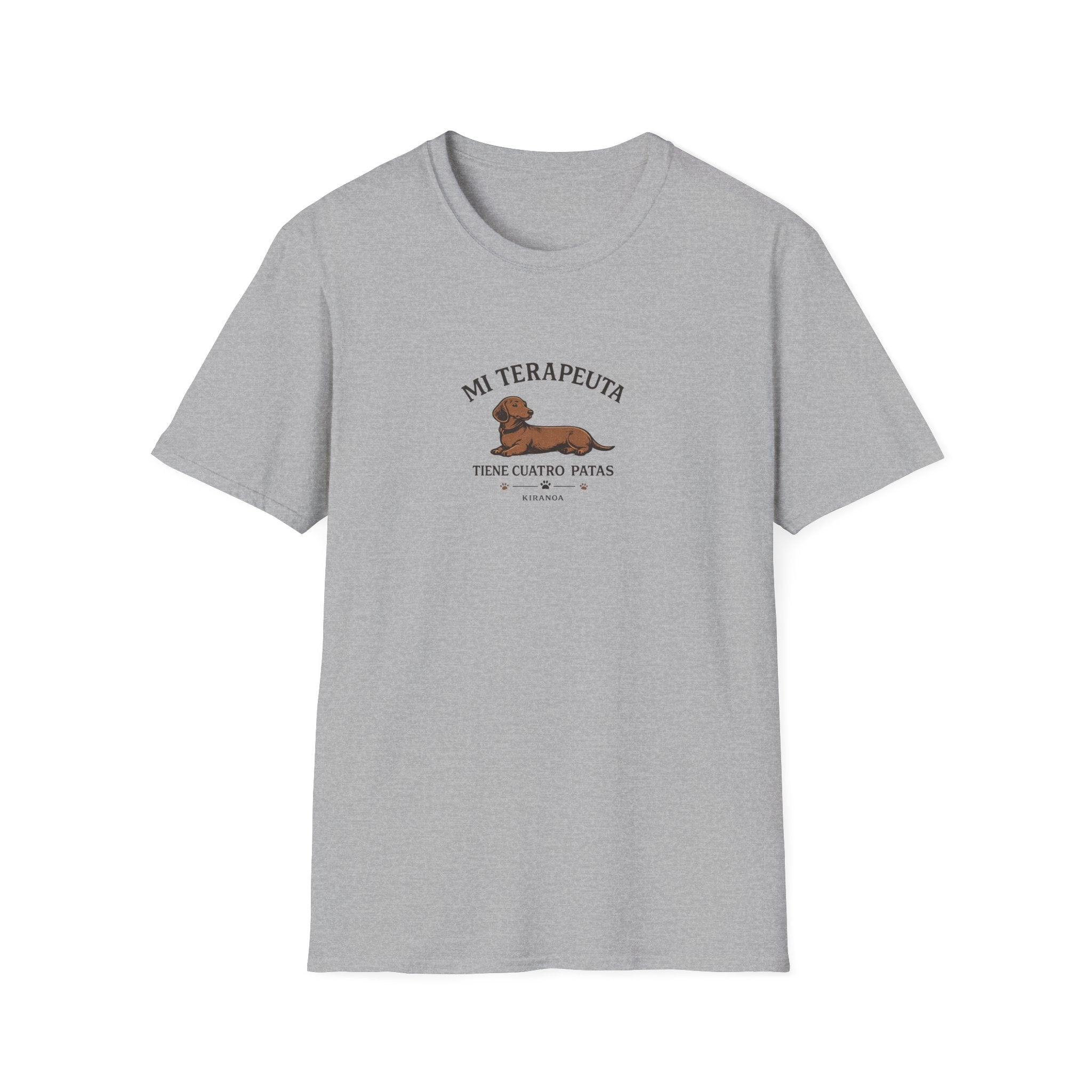 Camiseta perro salchicha - Mi terapeuta tiene cuatro patas