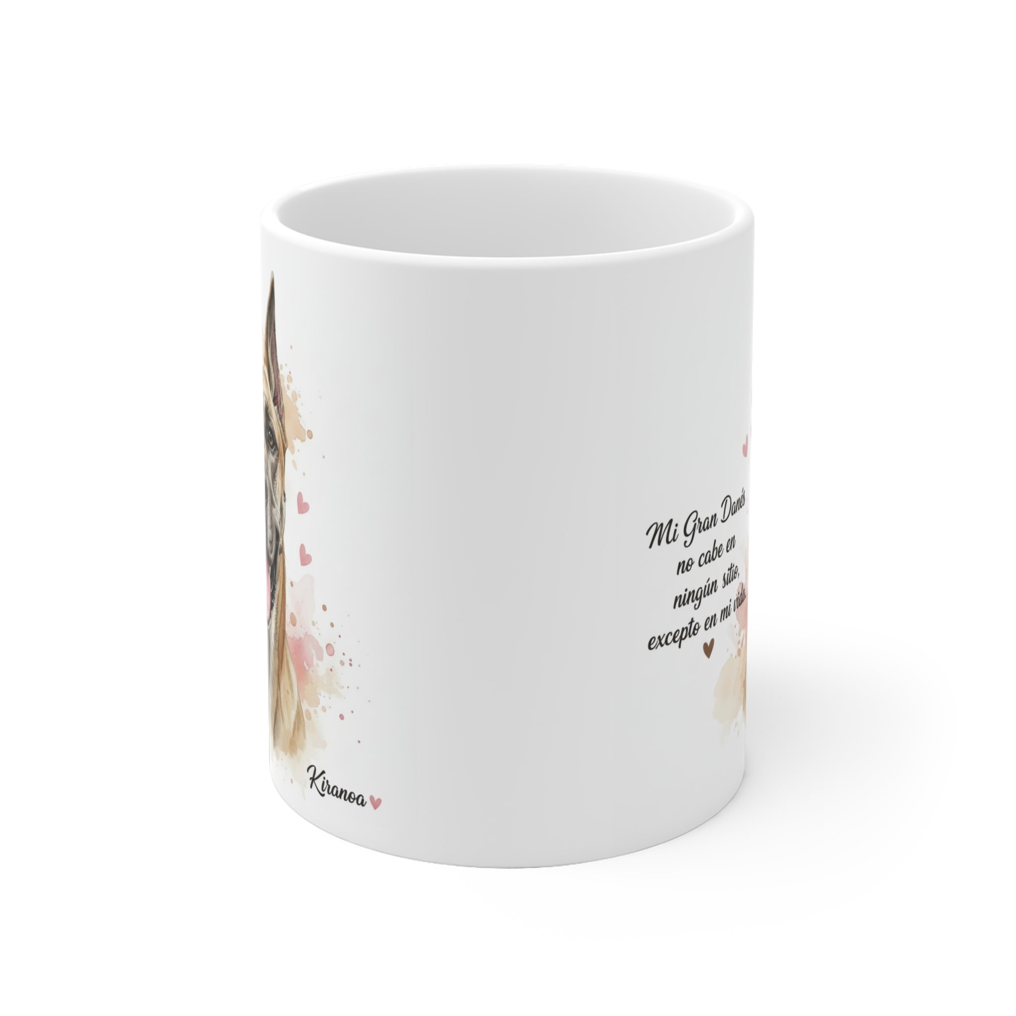 Taza cerámica Gran Danés 325 ml – vista lateral