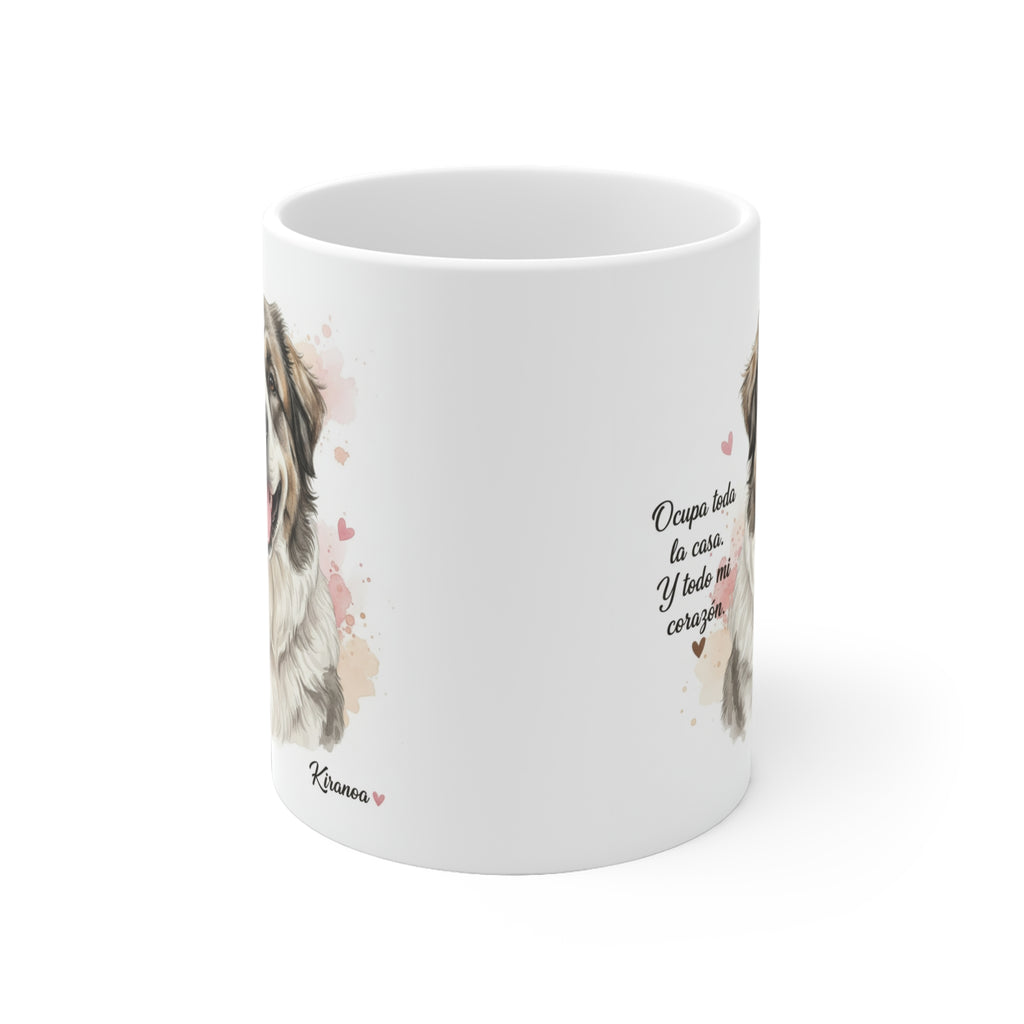 Taza cerámica Mastín del Pirineo 325 ml – vista lateral