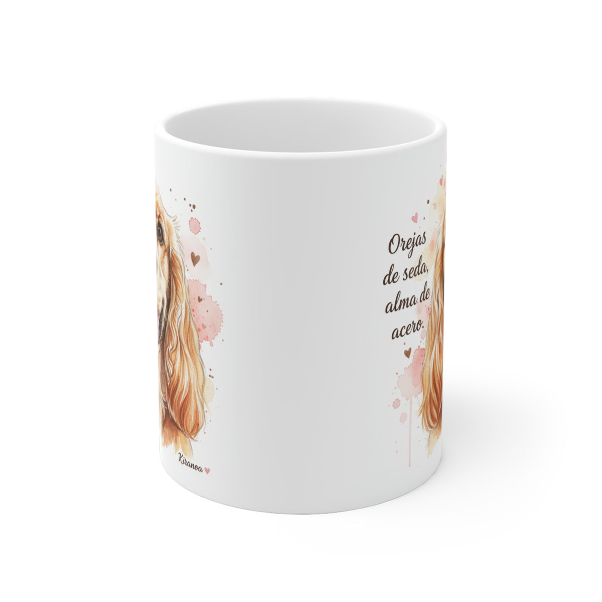 Taza cerámica Cocker Spaniel Inglés 325 ml – vista lateral