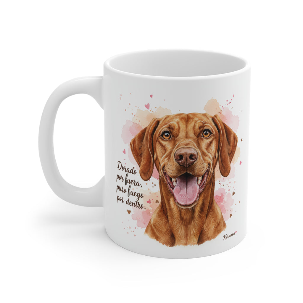 Taza Vizsla | Dorado por fuera puro fuego por dentro