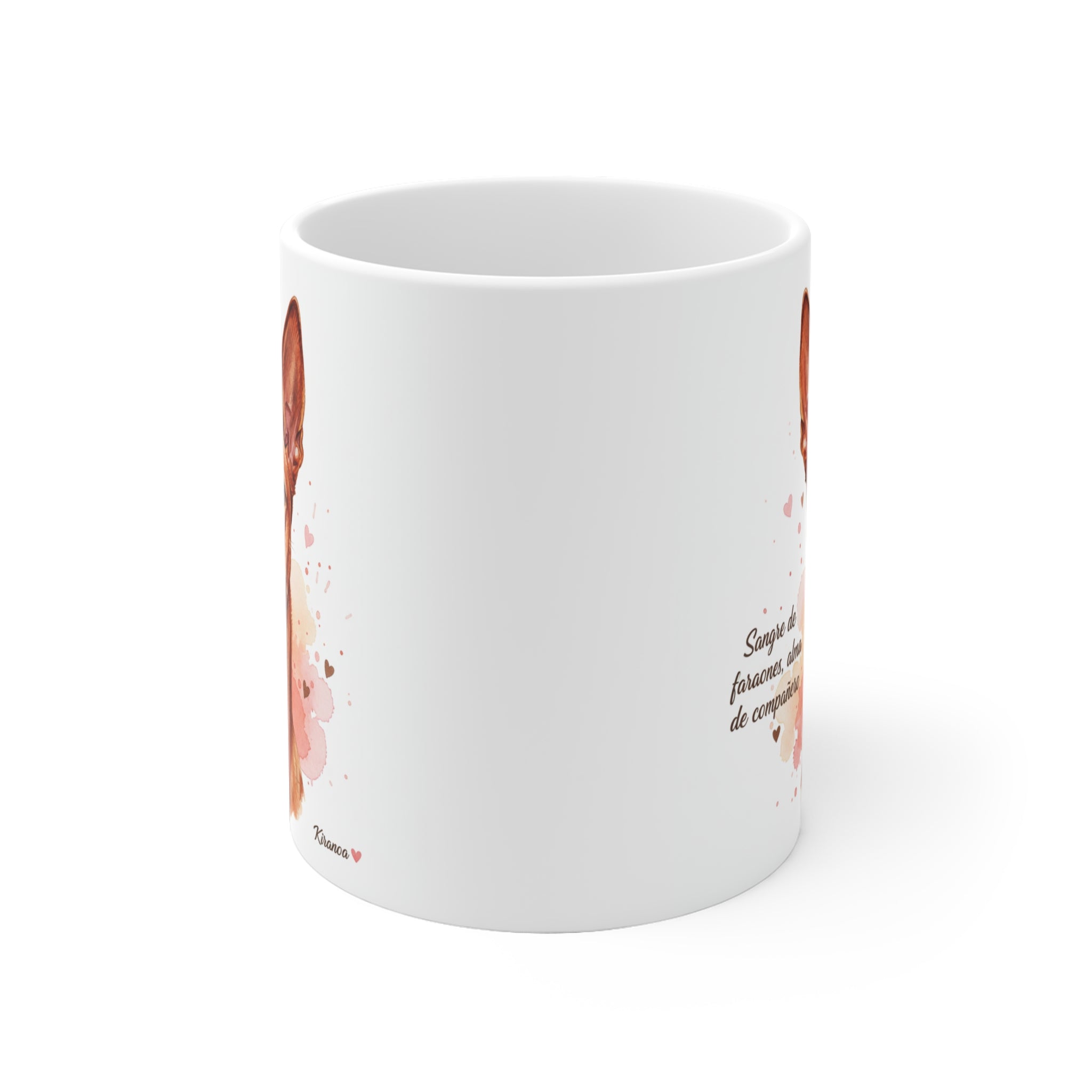Taza cerámica Pharaoh Hound 325 ml – vista lateral