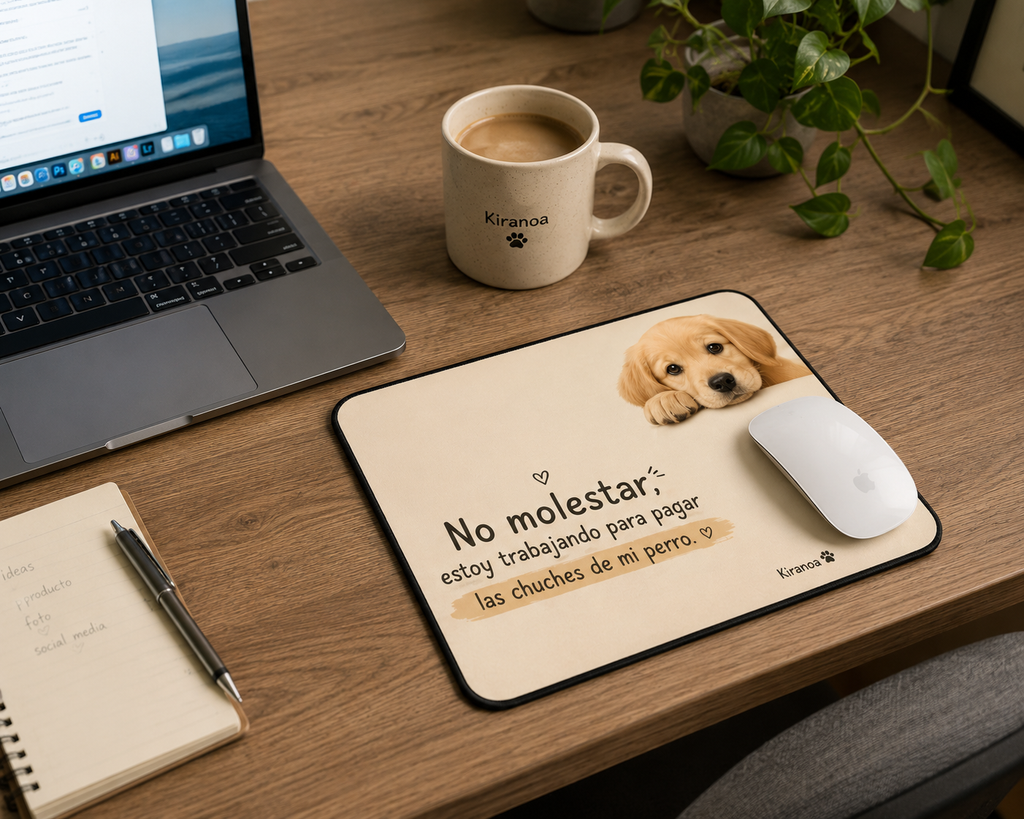 Alfombrilla de ratón - No molestar, estoy trabajando para pagar las chuches de mi perro