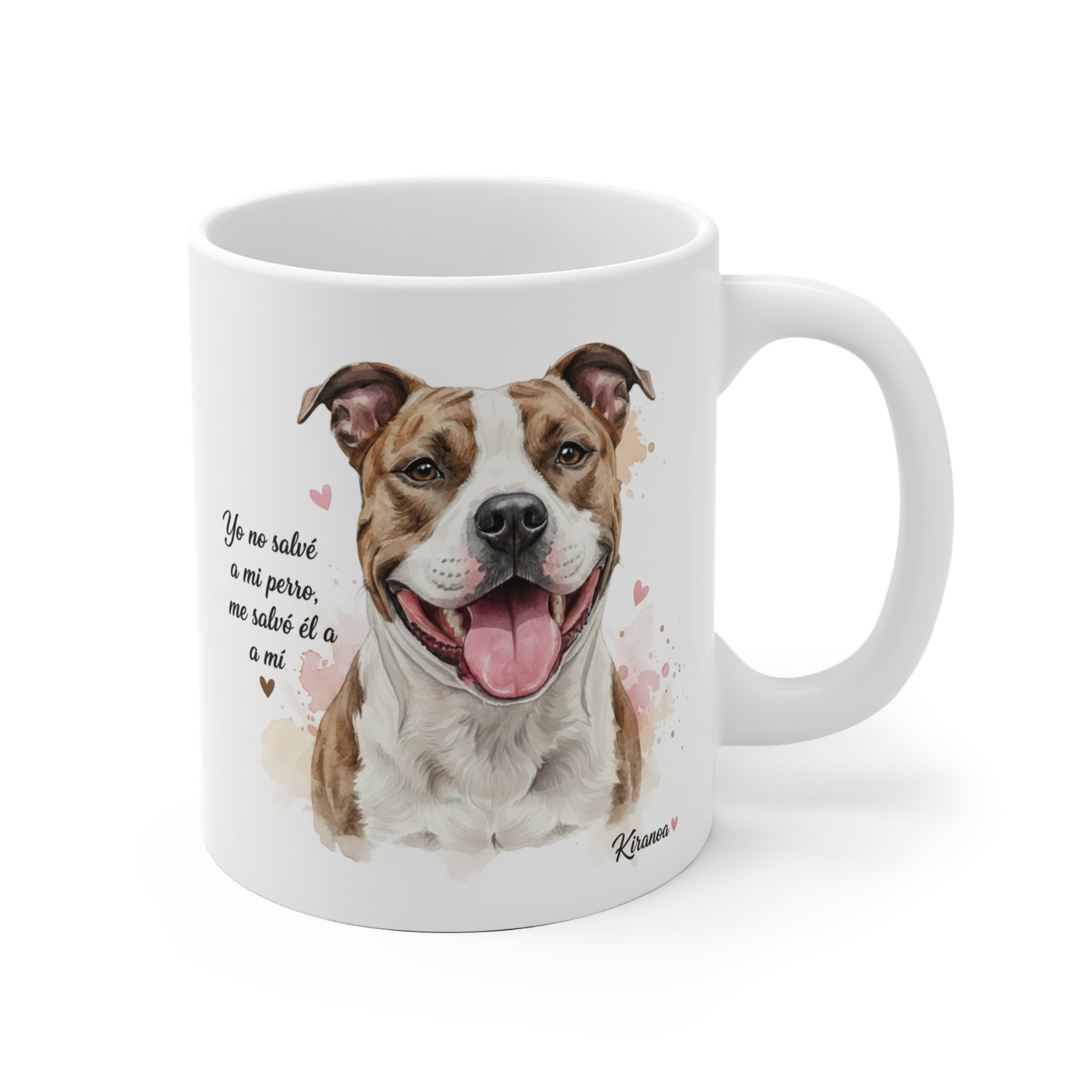 Taza American Staffordshire | Yo no salvé a mi perro me salvó él a mí