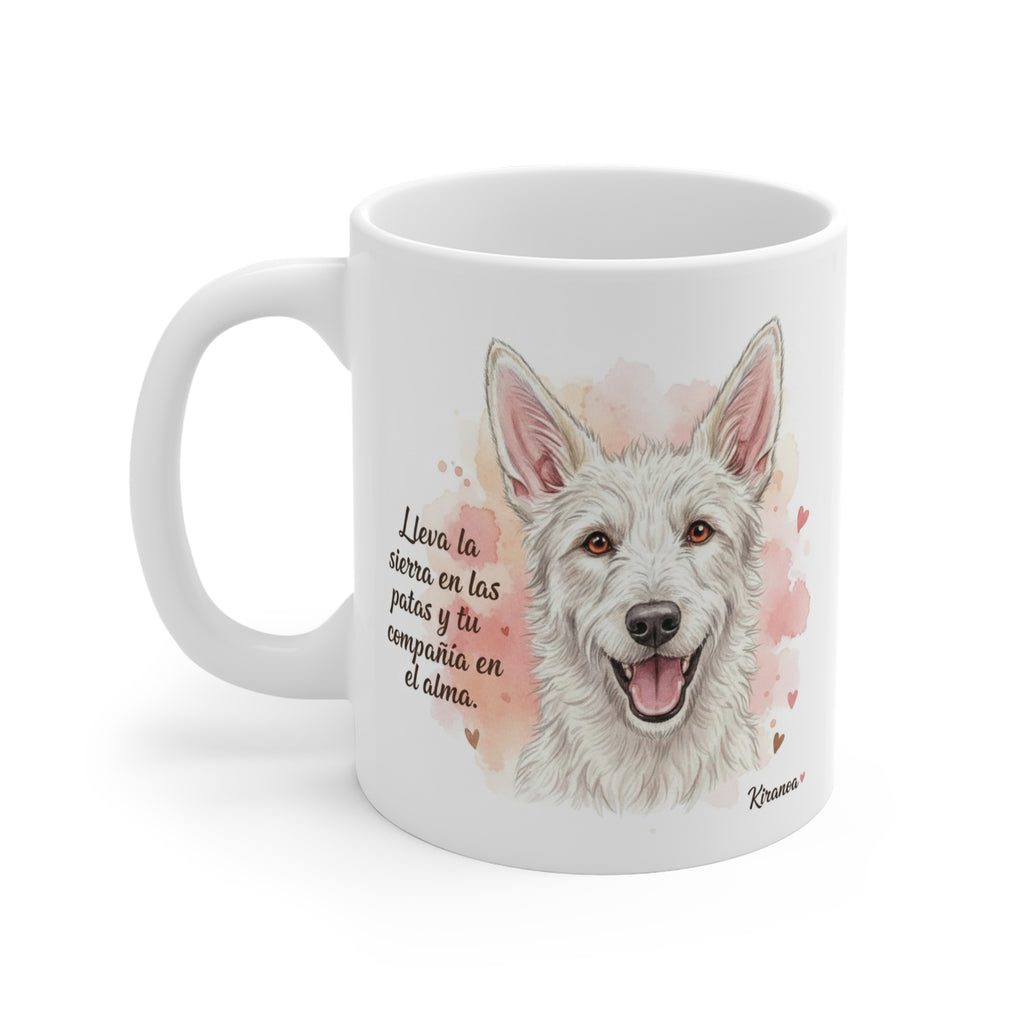 Taza cerámica Podenco Campanero con diseño impreso en ambas caras – vista trasera