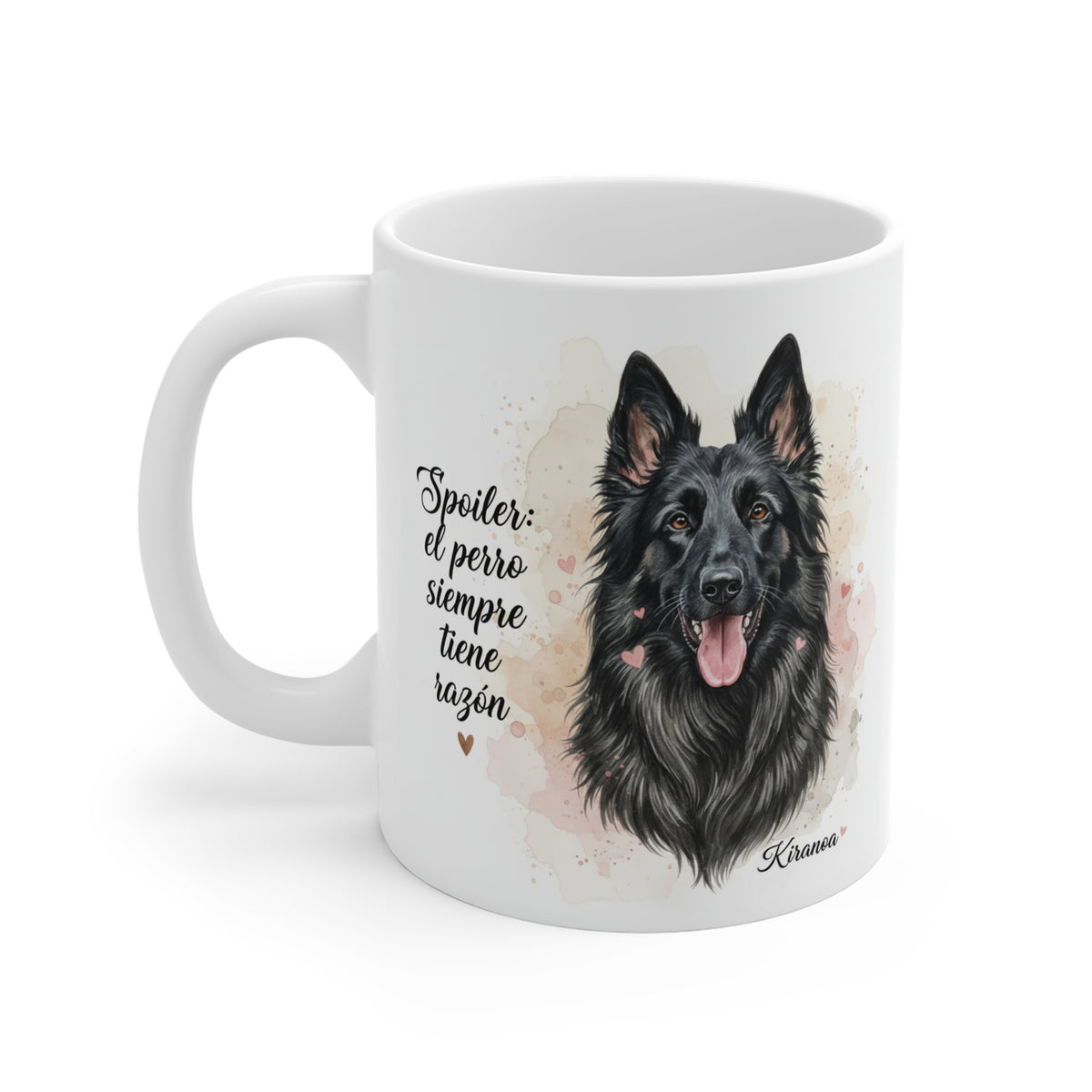 Taza cerámica Groenendael con diseño impreso en ambas caras – vista trasera