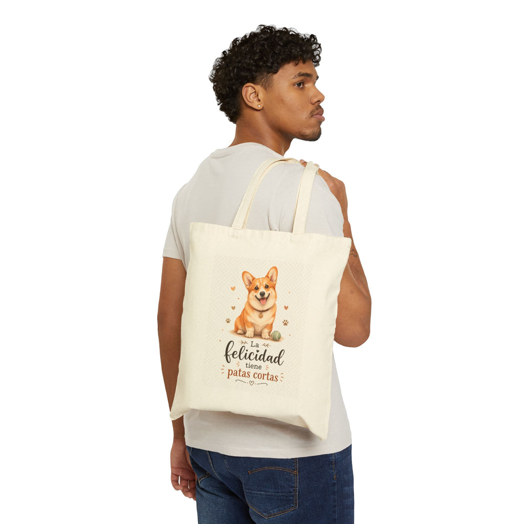 Tote Corgi - La felicidad tiene patas cortas