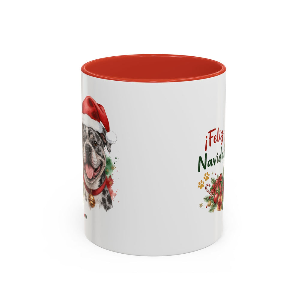 Taza Navideña American Bully Blue Merle | ¡Feliz Navidad!