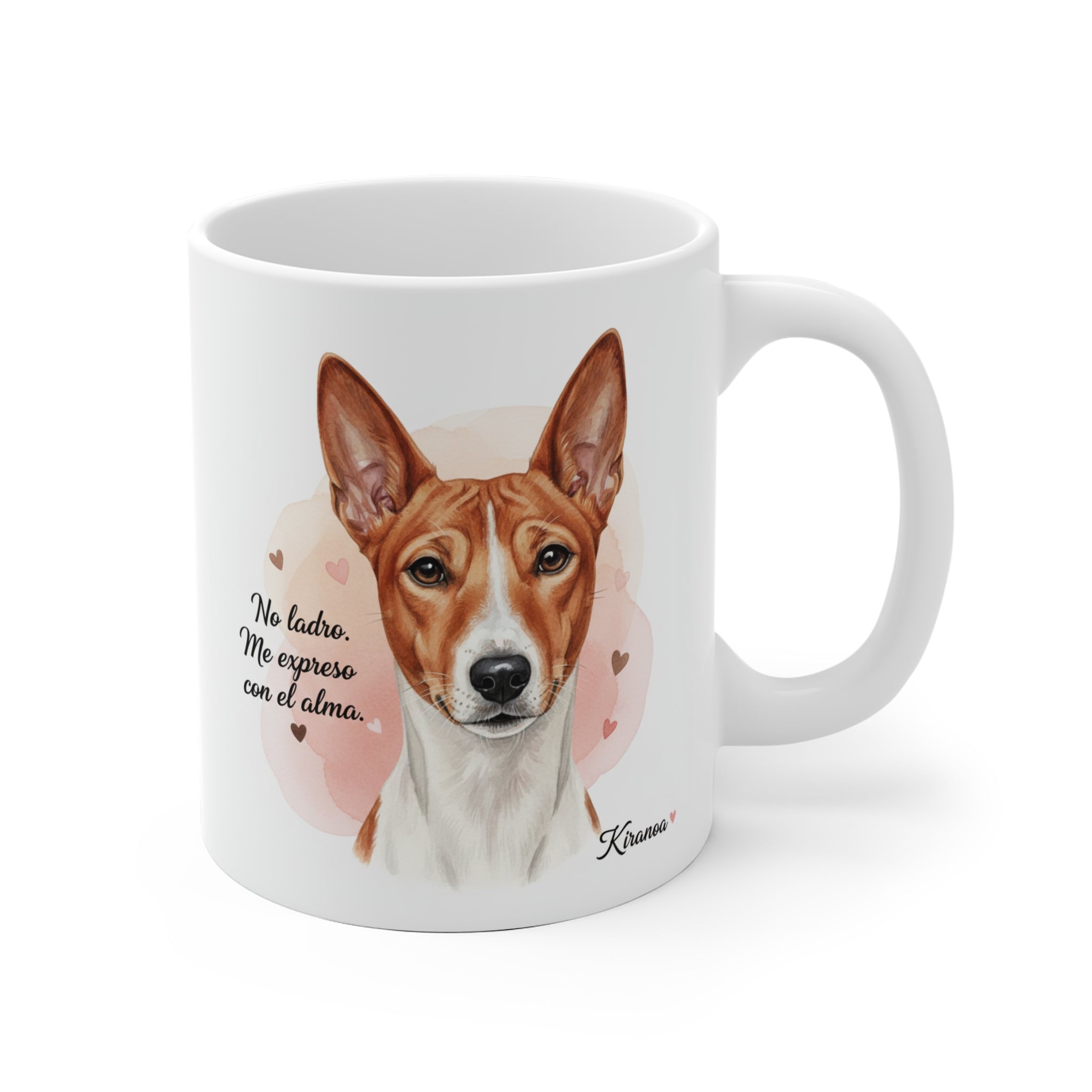 Taza Basenji | No ladro me expreso con el alma