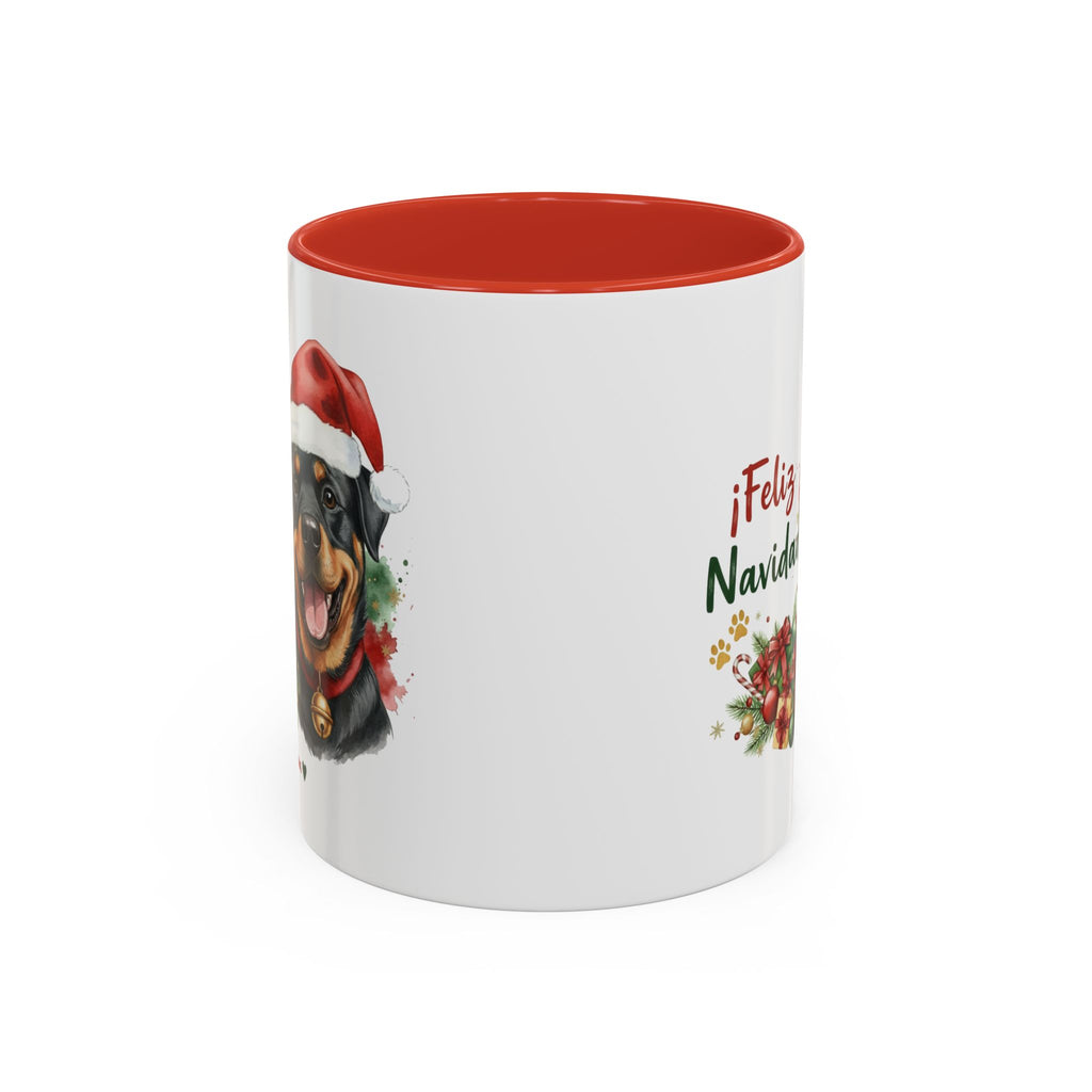 Taza Navideña Rottweiler | ¡Feliz Navidad!