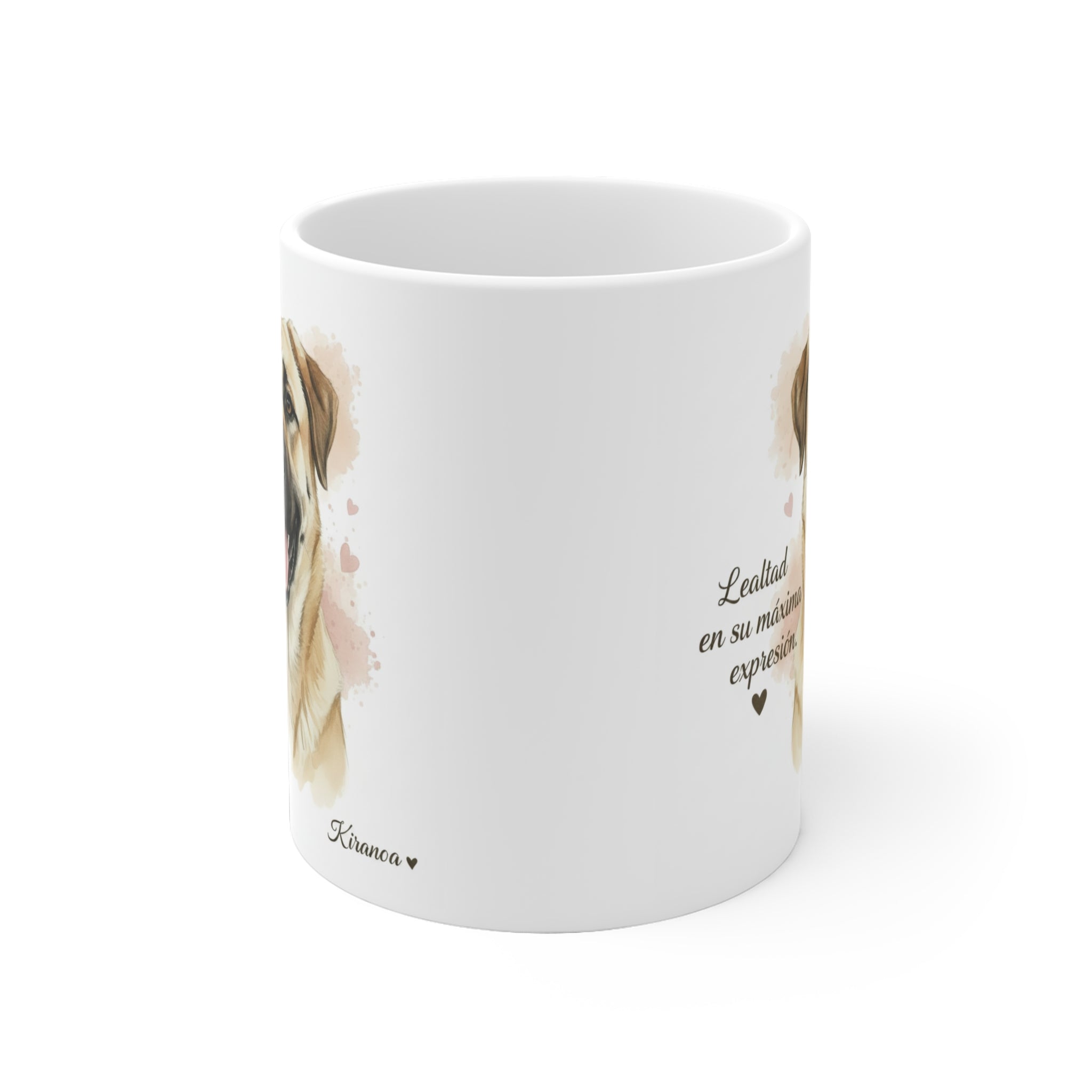 Taza Kangal vista lateral — cerámica 325 ml — Kiranoa