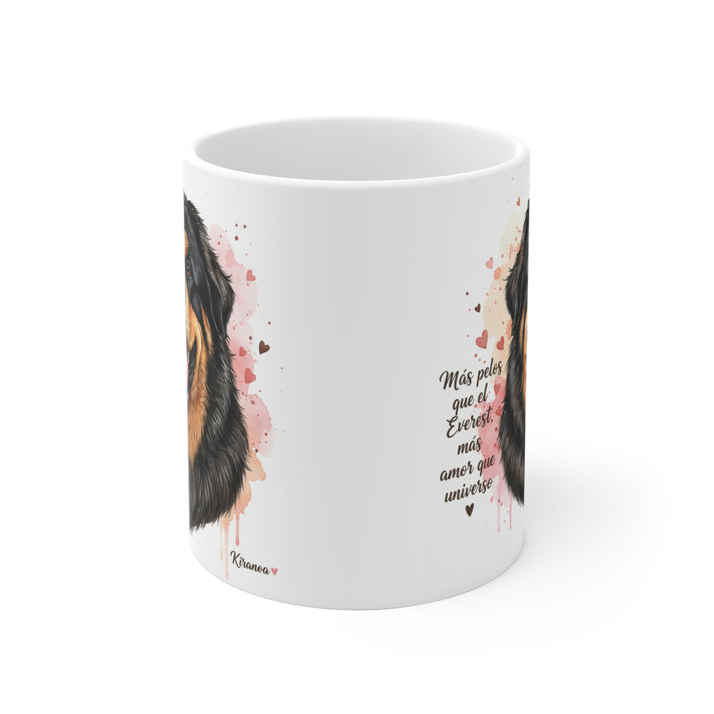 Taza cerámica Mastín Tibetano 325 ml – vista lateral