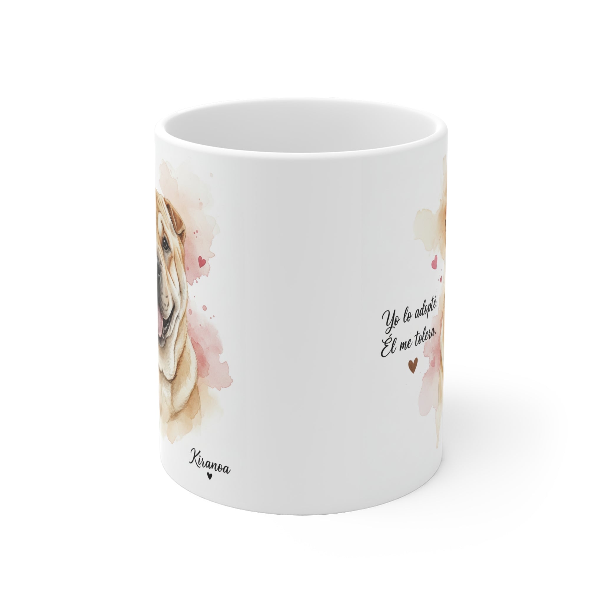 Taza cerámica Shar Pei 325 ml – vista lateral