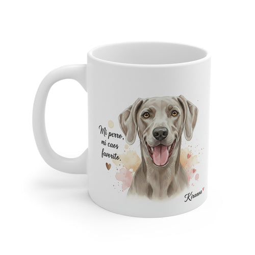 Taza  Braco de Weimar | Mi perro mi caos favorito
