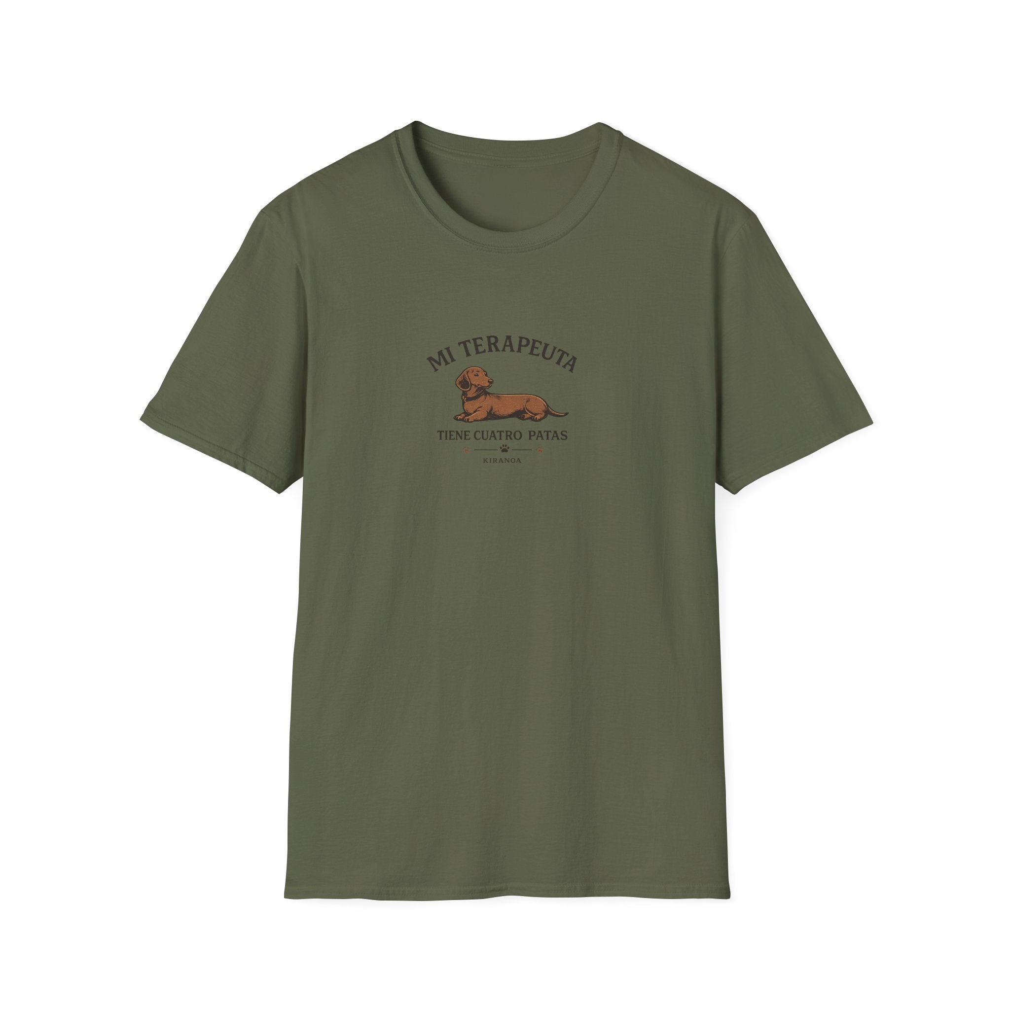 Camiseta perro salchicha - Mi terapeuta tiene cuatro patas