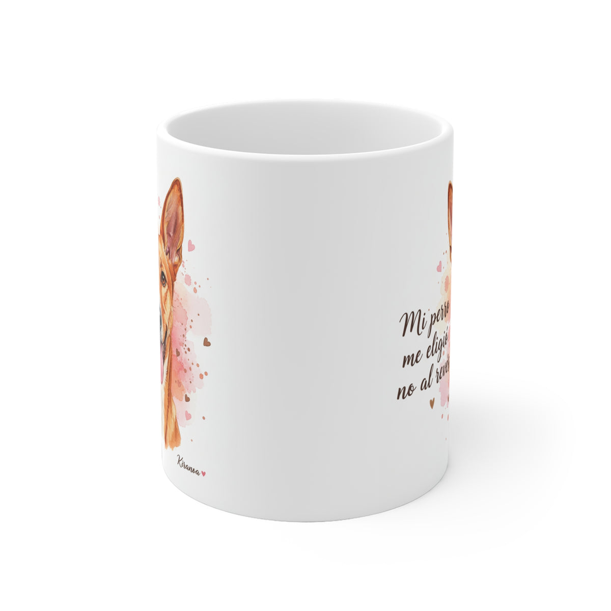 Taza cerámica Podenco Andaluz 325 ml – vista lateral