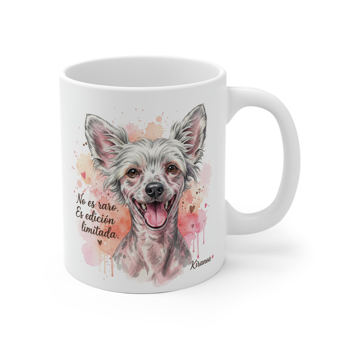 Taza cerámica Crestado Chino con frase No es raro es edición limitada – vista frontal