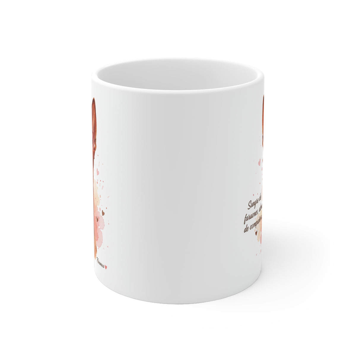Taza cerámica Pharaoh Hound 325 ml – vista lateral