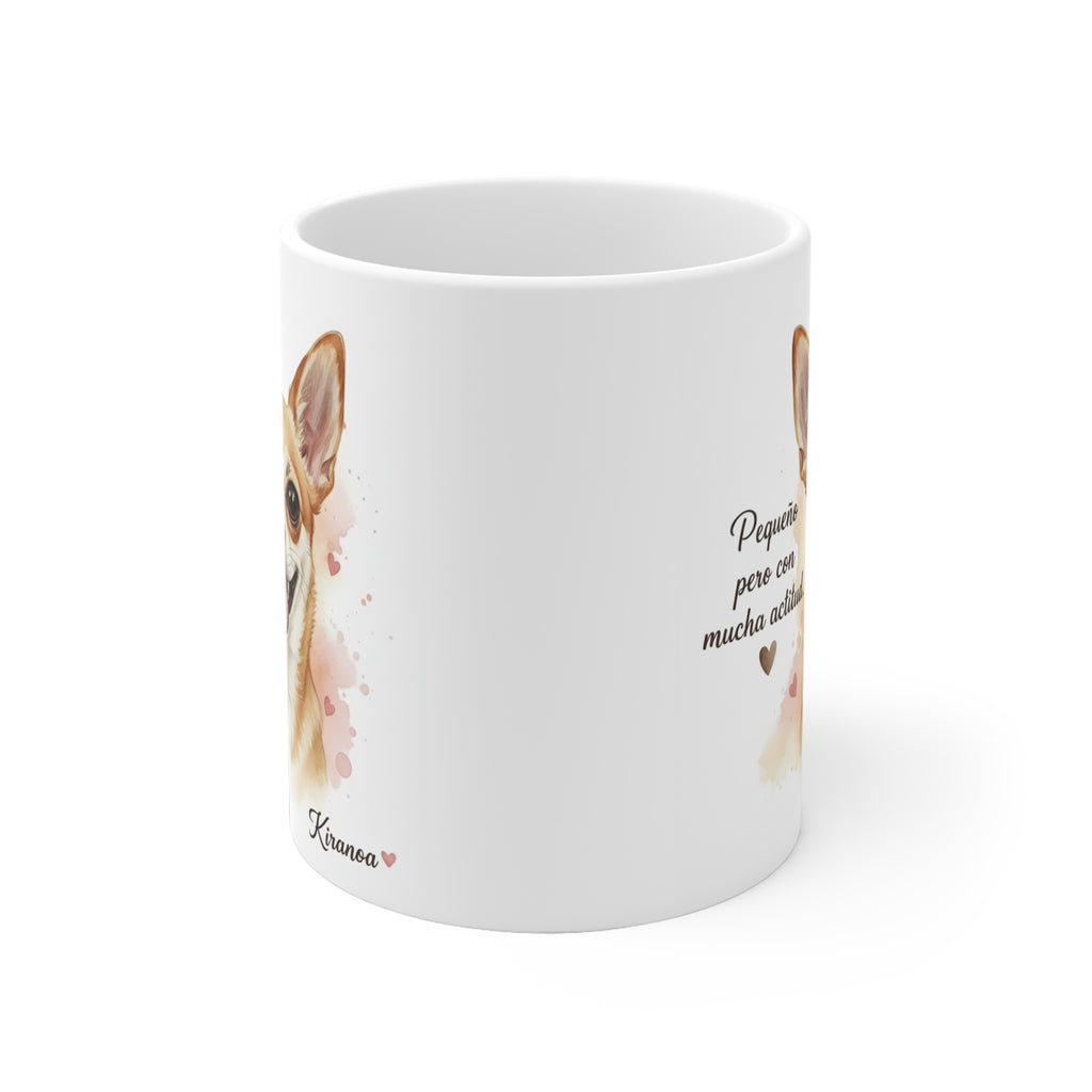 Taza Chihuahua vista lateral — cerámica 325 ml — Kiranoa