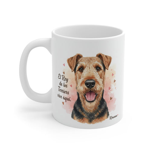 Taza Airedale Terrier | El Rey de los Terriers vive aquí