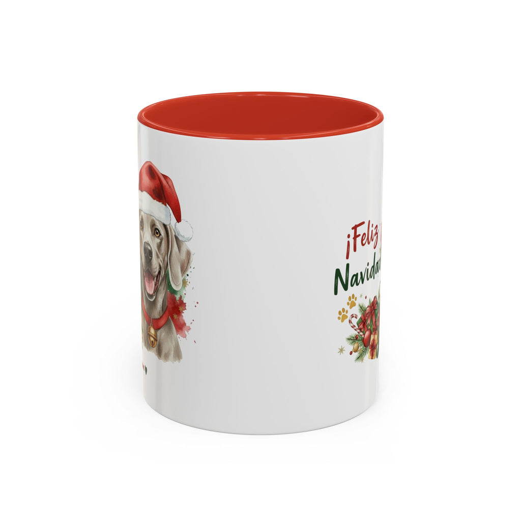 Taza Navideña Weimaraner Braco de Weimar | ¡Feliz Navidad!