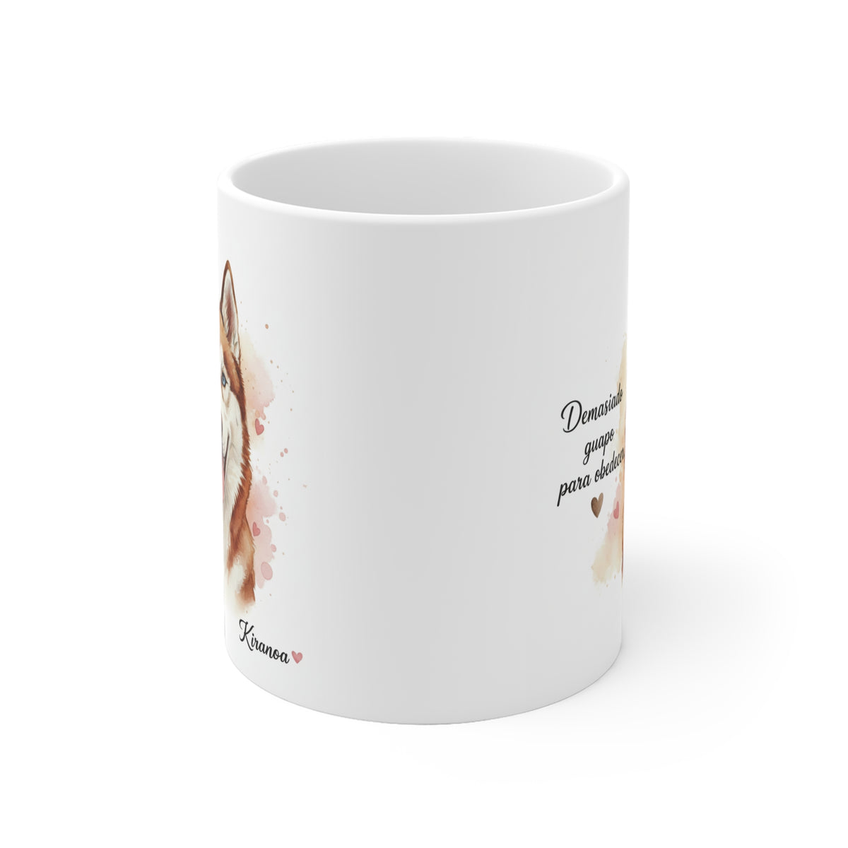 Taza cerámica Husky Siberiano Rojizo 325 ml – vista lateral