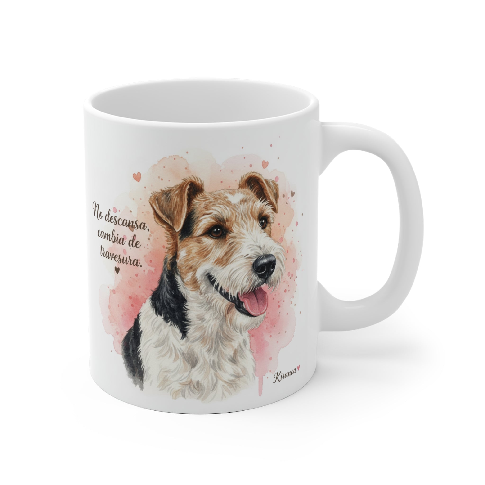 Taza Fox Terrier | No descansa cambia de travesura