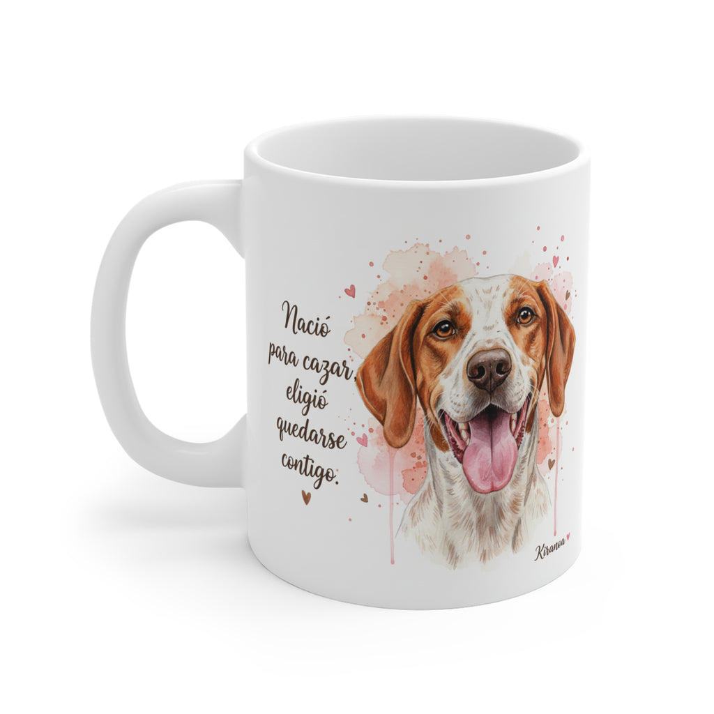 Taza Pointer Inglés | Nació para cazar eligió quedarse contigo