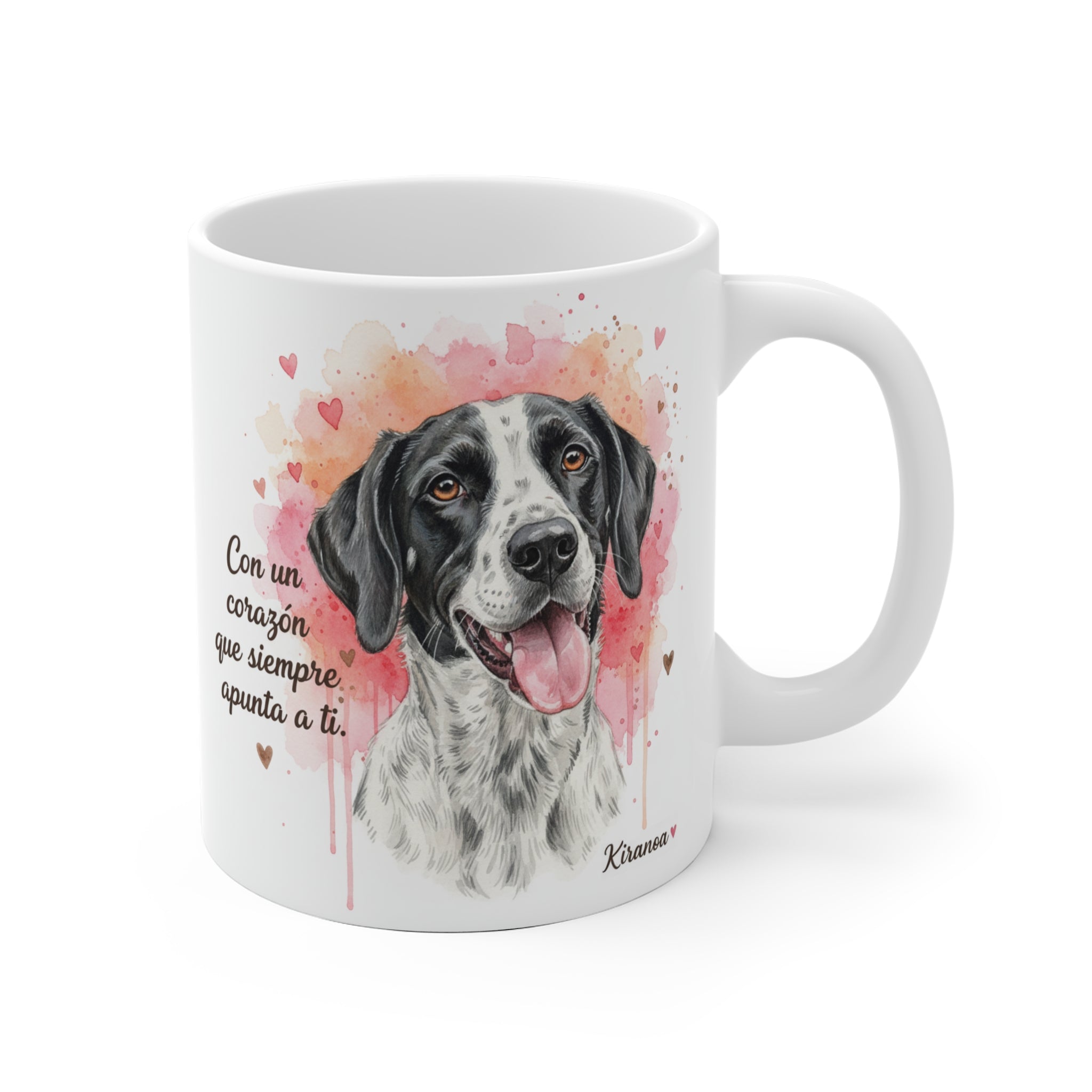 Taza Pointer Inglés | Con un corazón que siempre apunta a ti