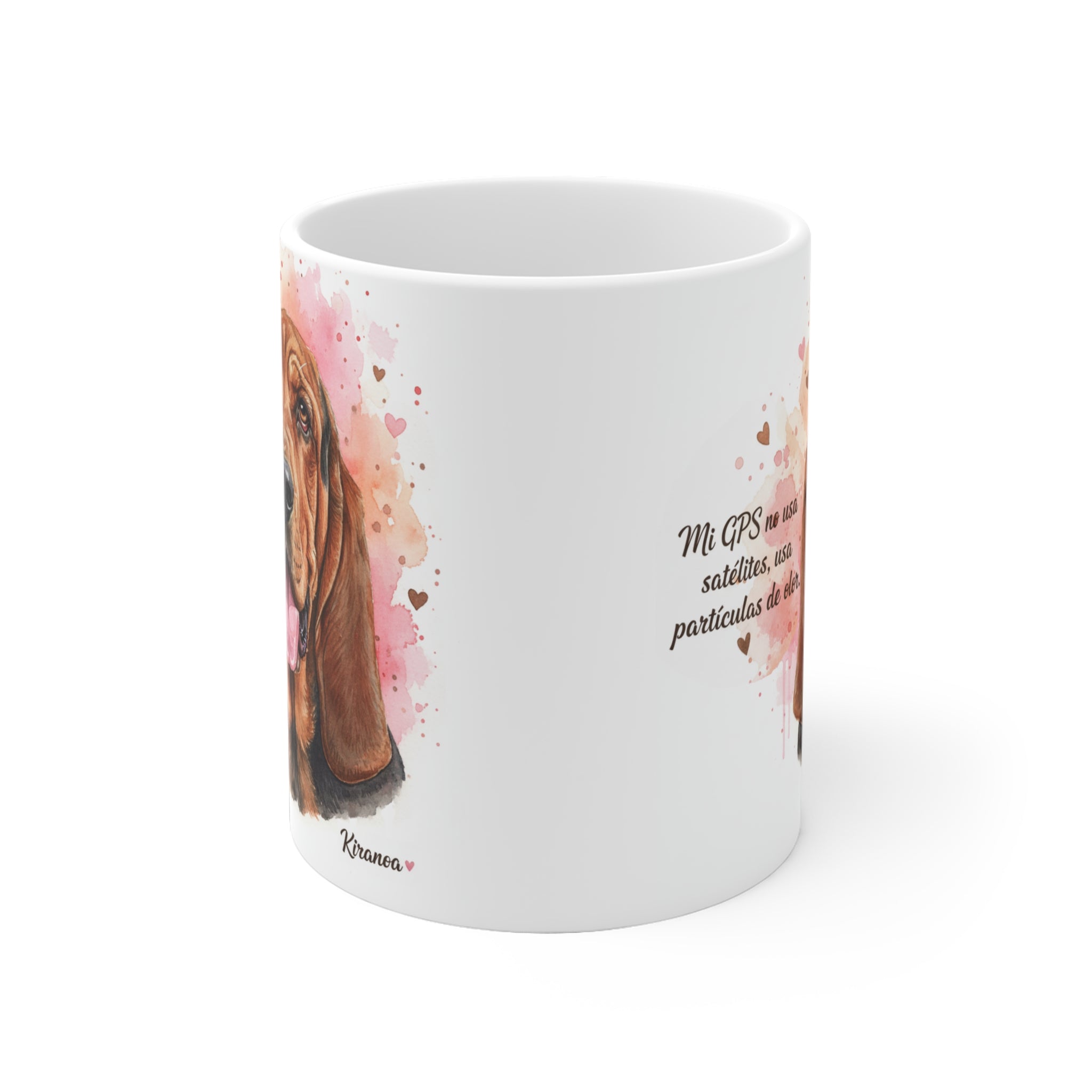 Taza Bloodhound | Mi GPS no usa satélites usa partículas de olor