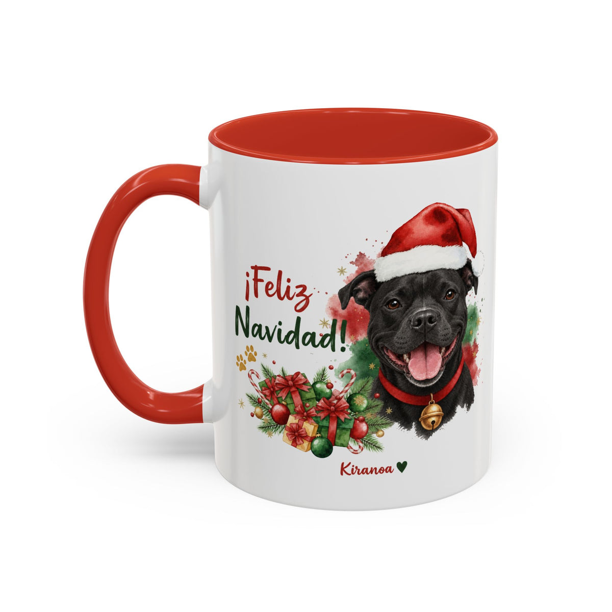 Taza Navideña Pit Bull Terrier APBT | ¡Feliz Navidad!