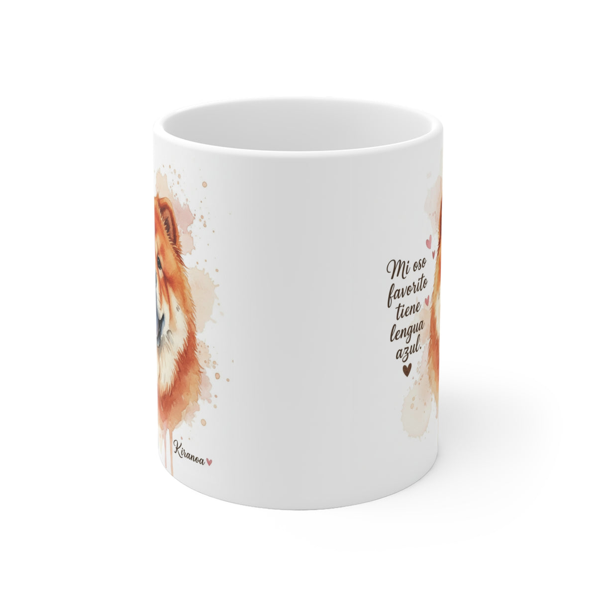 Taza cerámica Chow Chow 325 ml – vista lateral