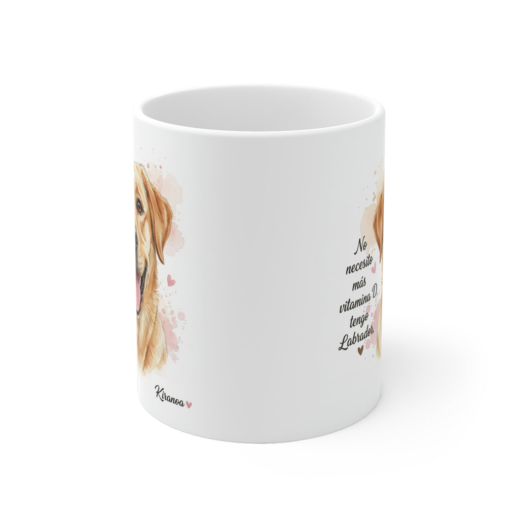 Taza cerámica Labrador 325 ml – vista lateral