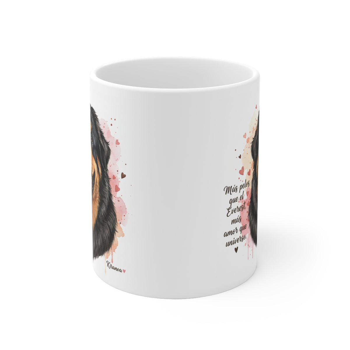 Taza cerámica Mastín Tibetano 325 ml – vista lateral