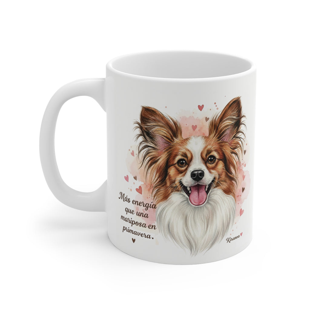 Taza Papillón Spaniel | Más energía que una mariposa en Primavera