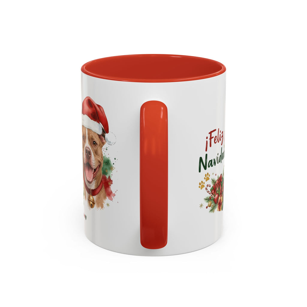 Taza Navideña Pit Bull Terrier Americano APBT | ¡Feliz Navidad!