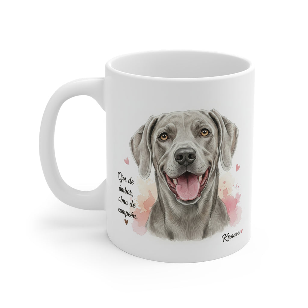 Taza Weimaraner | Ojos de ámbar alma de campeón