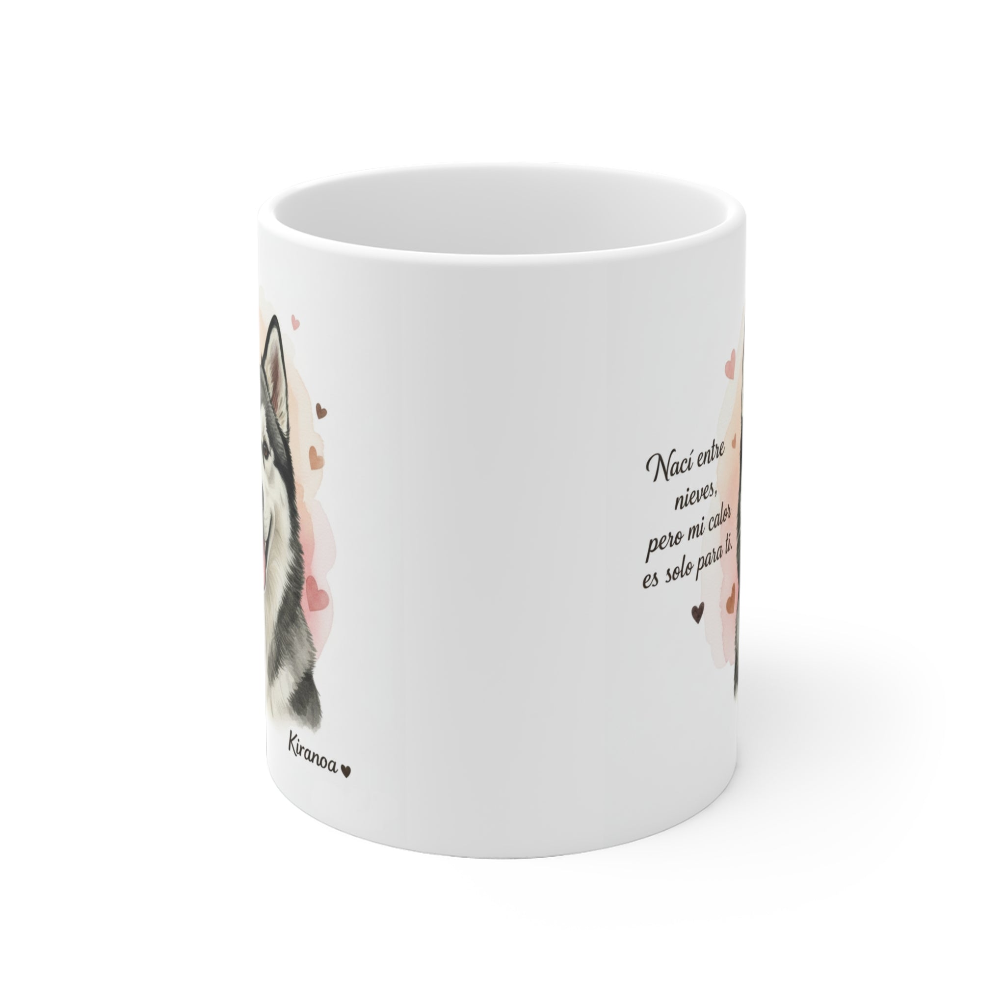 Taza Alaska Malamute | Nací entre nieves pero mi calor es solo para ti