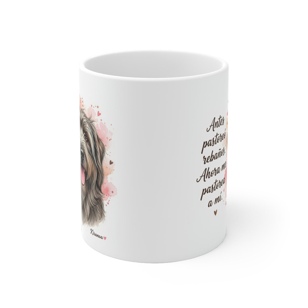 Taza cerámica Pastor Catalán 325 ml – vista lateral