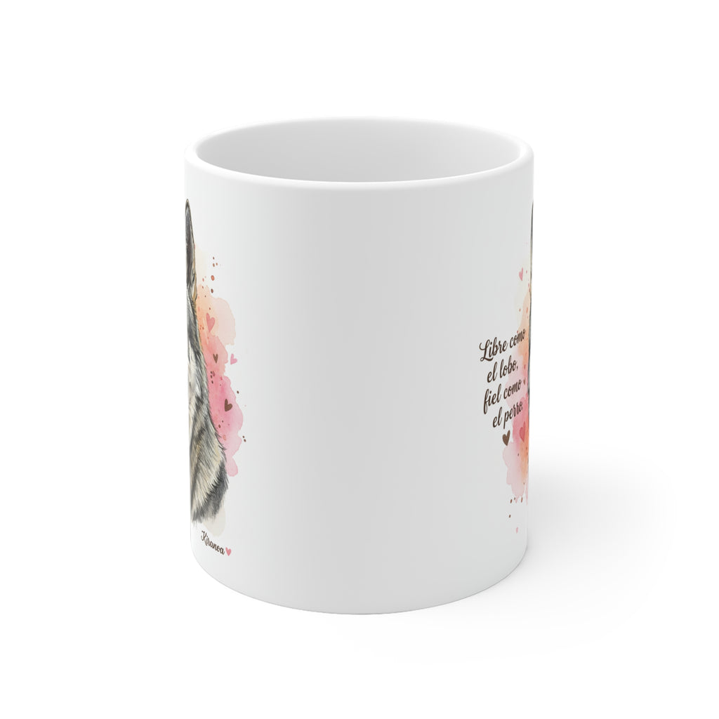 Taza cerámica Labrador 325 ml – vista lateral
