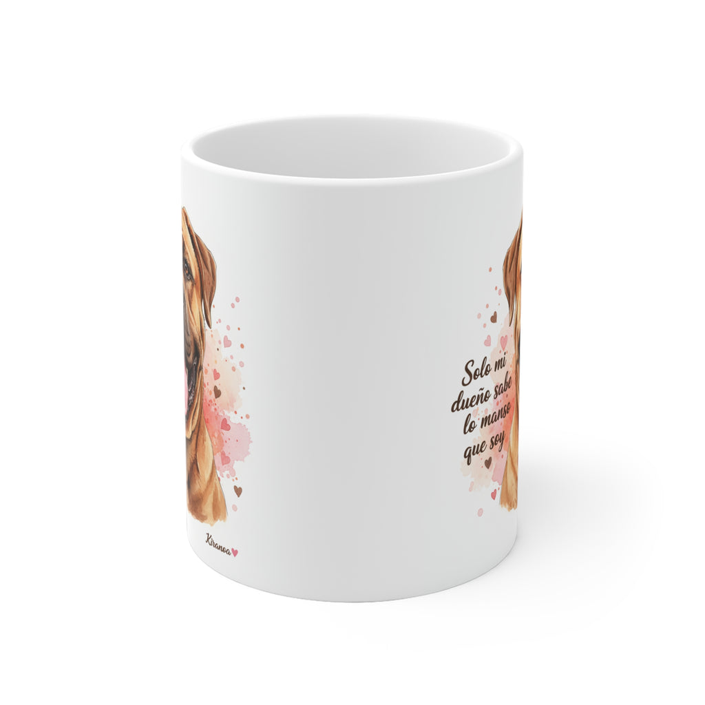 Taza cerámica Boerboel 325 ml – vista lateral