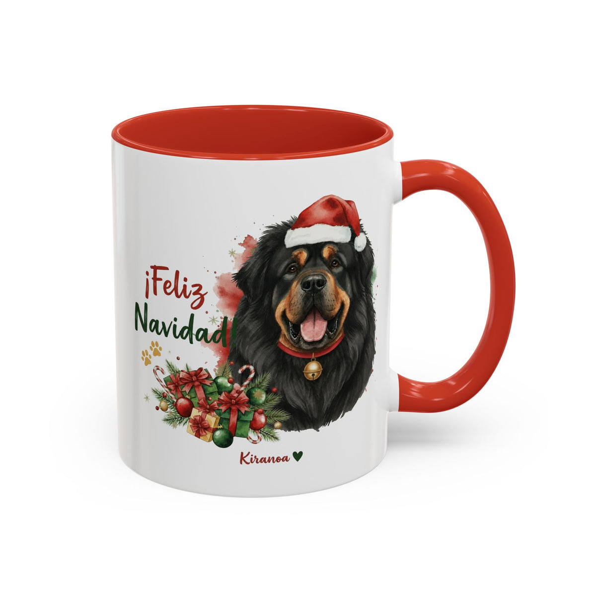 Taza Navideña Dogo del Tíbet | ¡Feliz Navidad!
