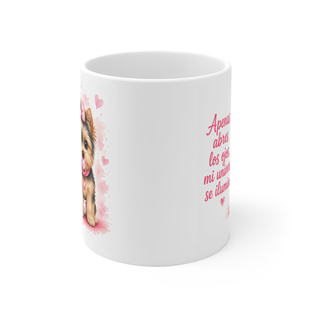 Taza cerámica Yorkshire Terrier Pink 325 ml – vista lateral
